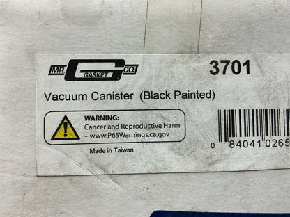 Missing Brake Valve - Mr Gasket 3701 Vacuum Canister Steel 5'' Dia., 6-3/4'' Tall