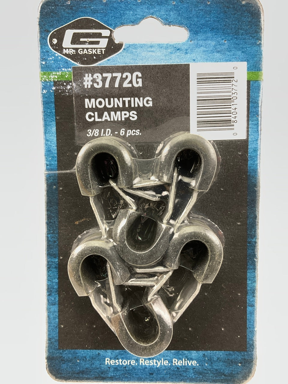 Mr. Gasket 3772G Insulating Padded Mounting Cable Fuel Hose Clamps - 3/8'', 6 Pcs