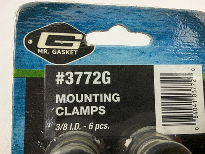Mr. Gasket 3772G Insulating Padded Mounting Cable Fuel Hose Clamps - 3/8'', 6 Pcs