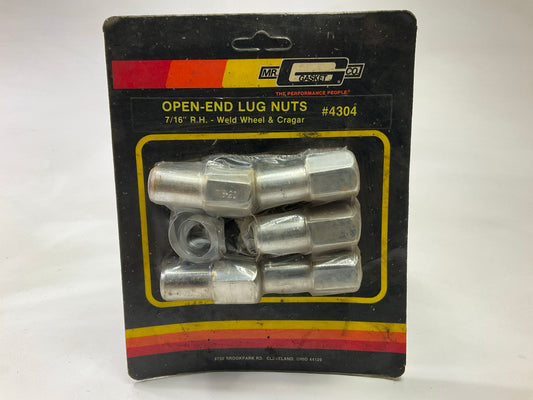 Mr Gasket 4304 Open End 7/16 R.H. Wheel Lug Nuts, Set Of 5, Weld & Cragar Wheels