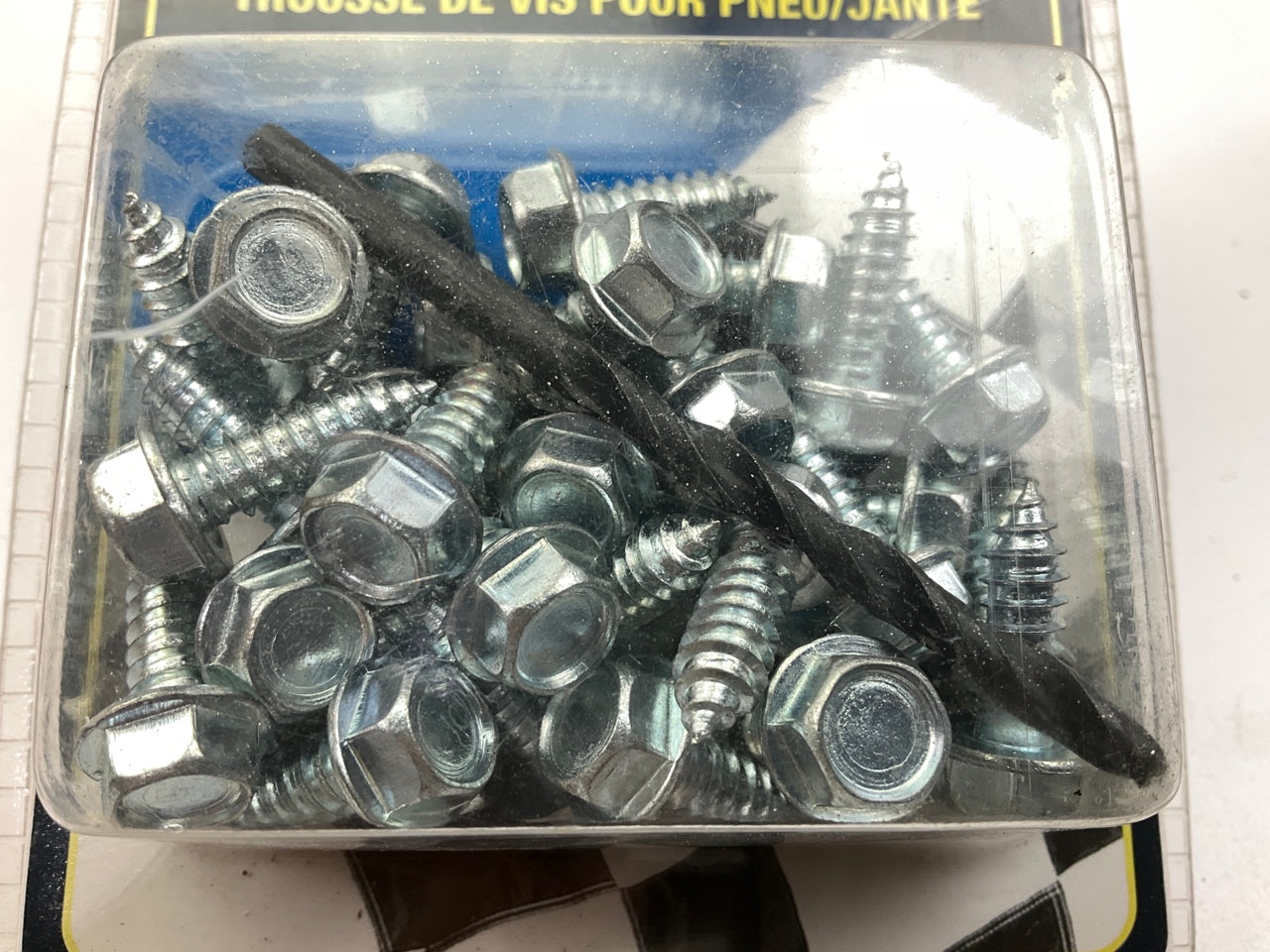 Mr Gasket 4318 Cadmium Plated Tire Screw Kit W/ Drill Bit - 35 Screws