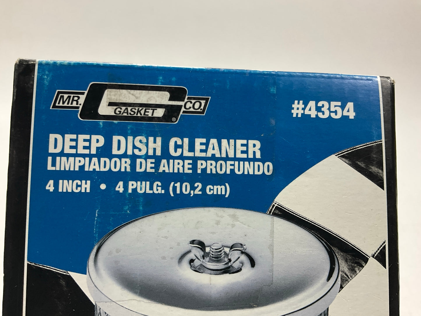 Mr. Gasket 4354 Air Cleaner Assembly Deep Dish 4''X 2'' Tall, W/ Air Filter