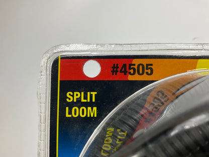 Mr. Gasket 4505 Convoluted Split Loom Black Flexible Tubing - 3/8'' X 8' Long