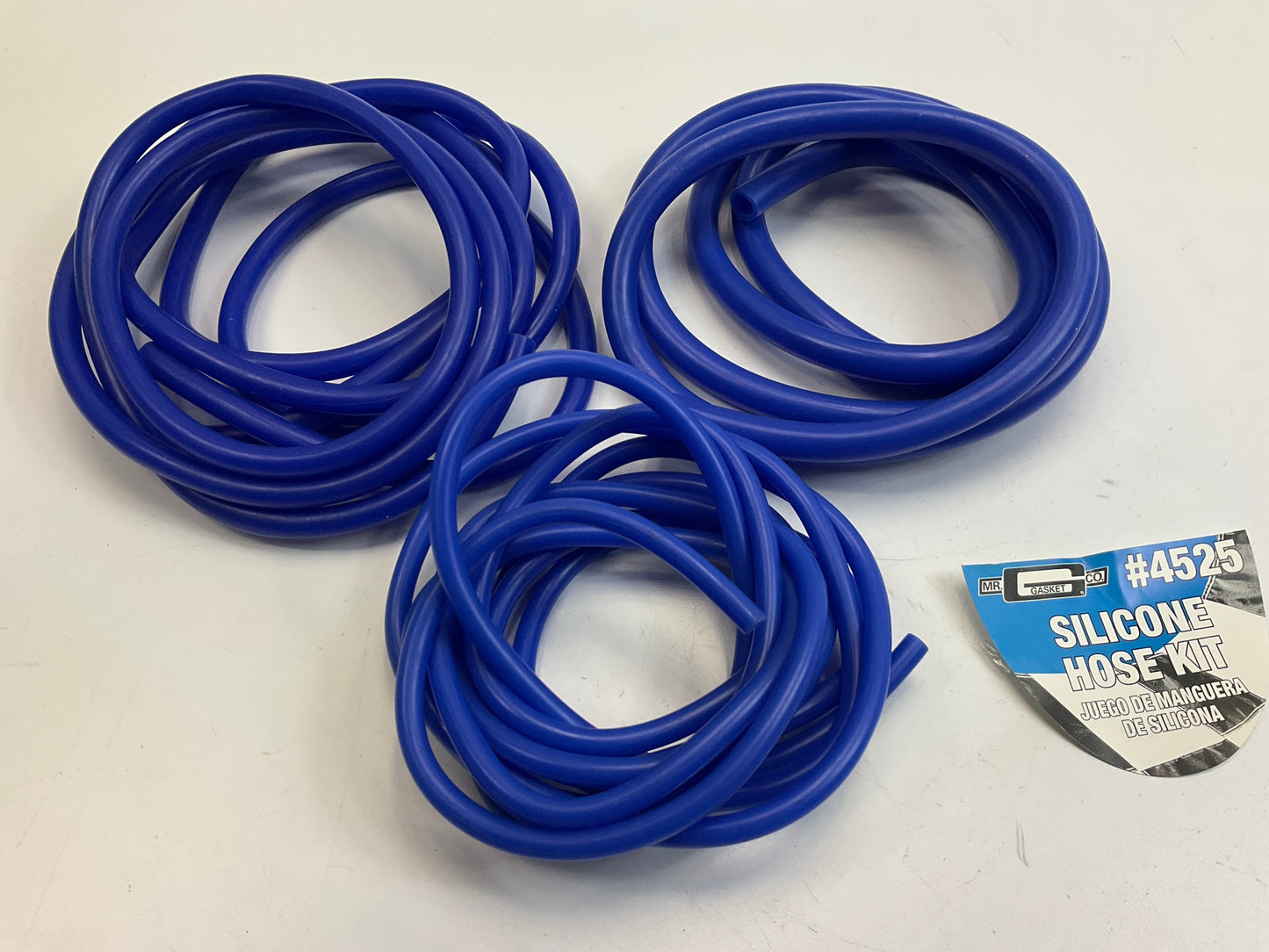 OPEN PACKAGE - Mr Gasket 4525 Silicone Hose Kit 3 Sizes (4mm, 6mm, 8mm) - Blue
