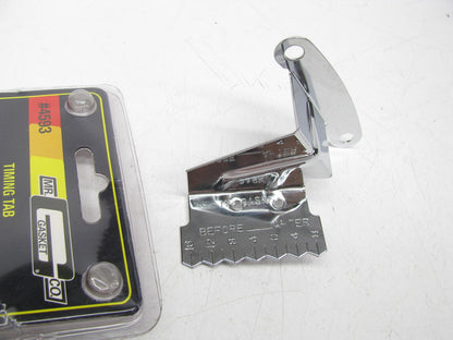 Mr Gasket 4593 Chrome Timing Tab For Small Block Chevrolet SBC With 8'' Balancer