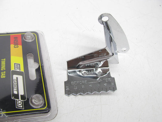 Mr Gasket 4593 Chrome Timing Tab For Small Block Chevrolet SBC With 8'' Balancer