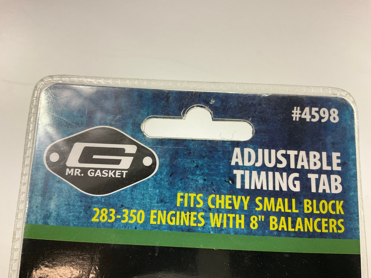 Mr. Gasket 4598 Adjustable Timing Tab - Chevy Small Block 283-350 W/ 8'' Balancer