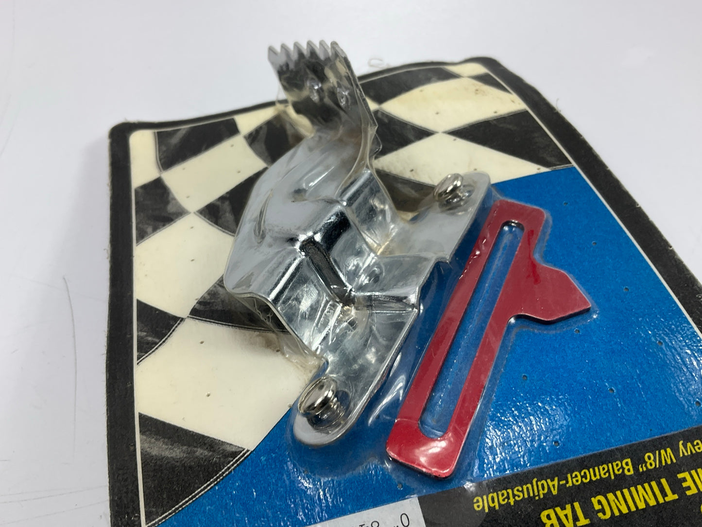 Mr. Gasket 4599 Adjustable Timing Tab Chrome For BBC Chevy Big Block 8'' Balancer