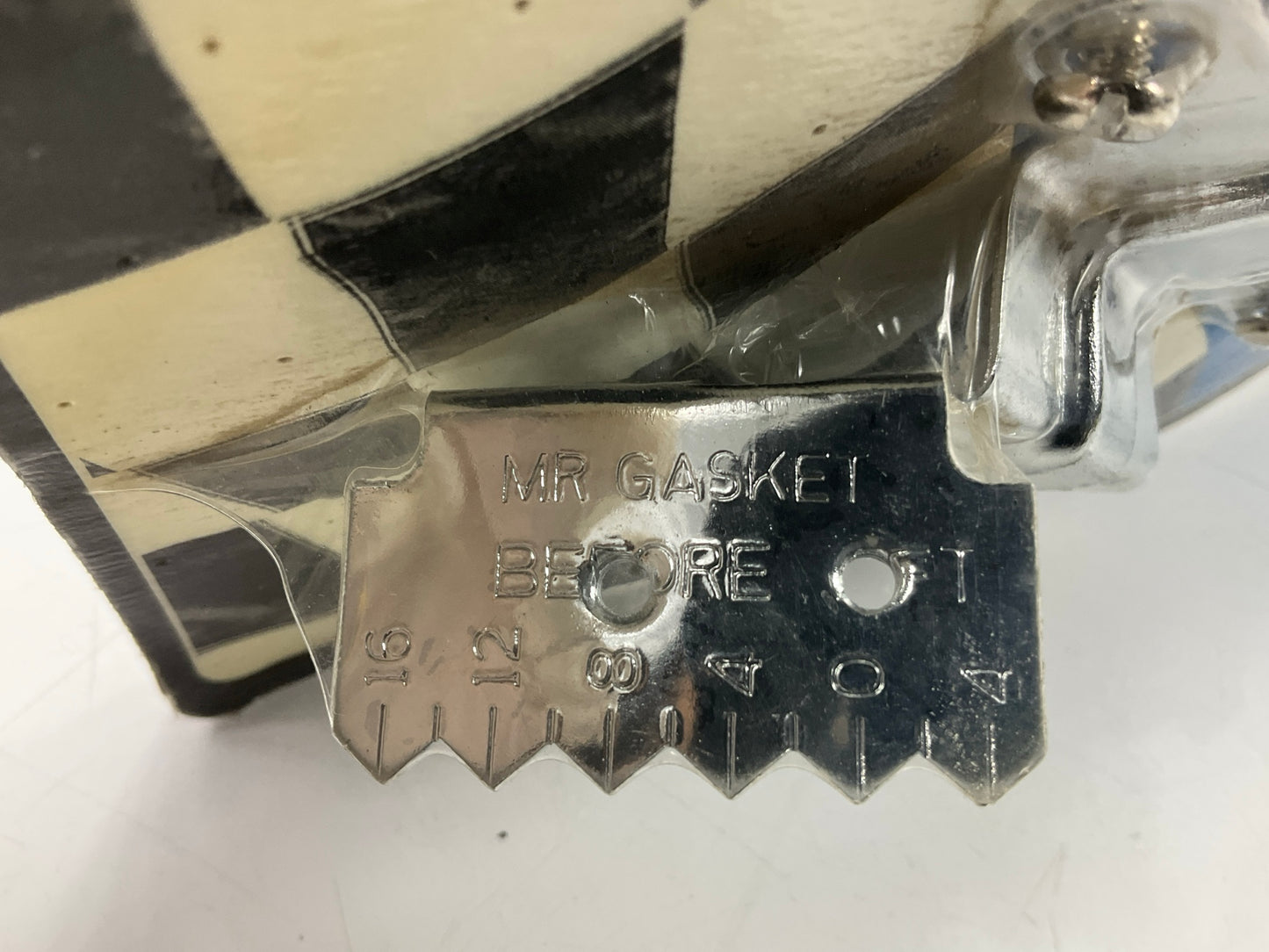 Mr. Gasket 4599 Adjustable Timing Tab Chrome For BBC Chevy Big Block 8'' Balancer