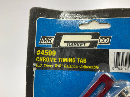 Mr. Gasket 4599 Adjustable Timing Tab Chrome For BBC Chevy Big Block 8'' Balancer