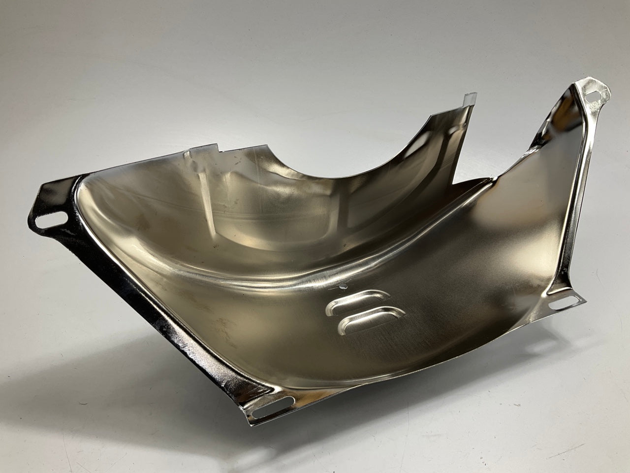 Mr Gasket 5135 Flexplate Dust Shield Cover Steel Chrome - Chevy TH350 TH400