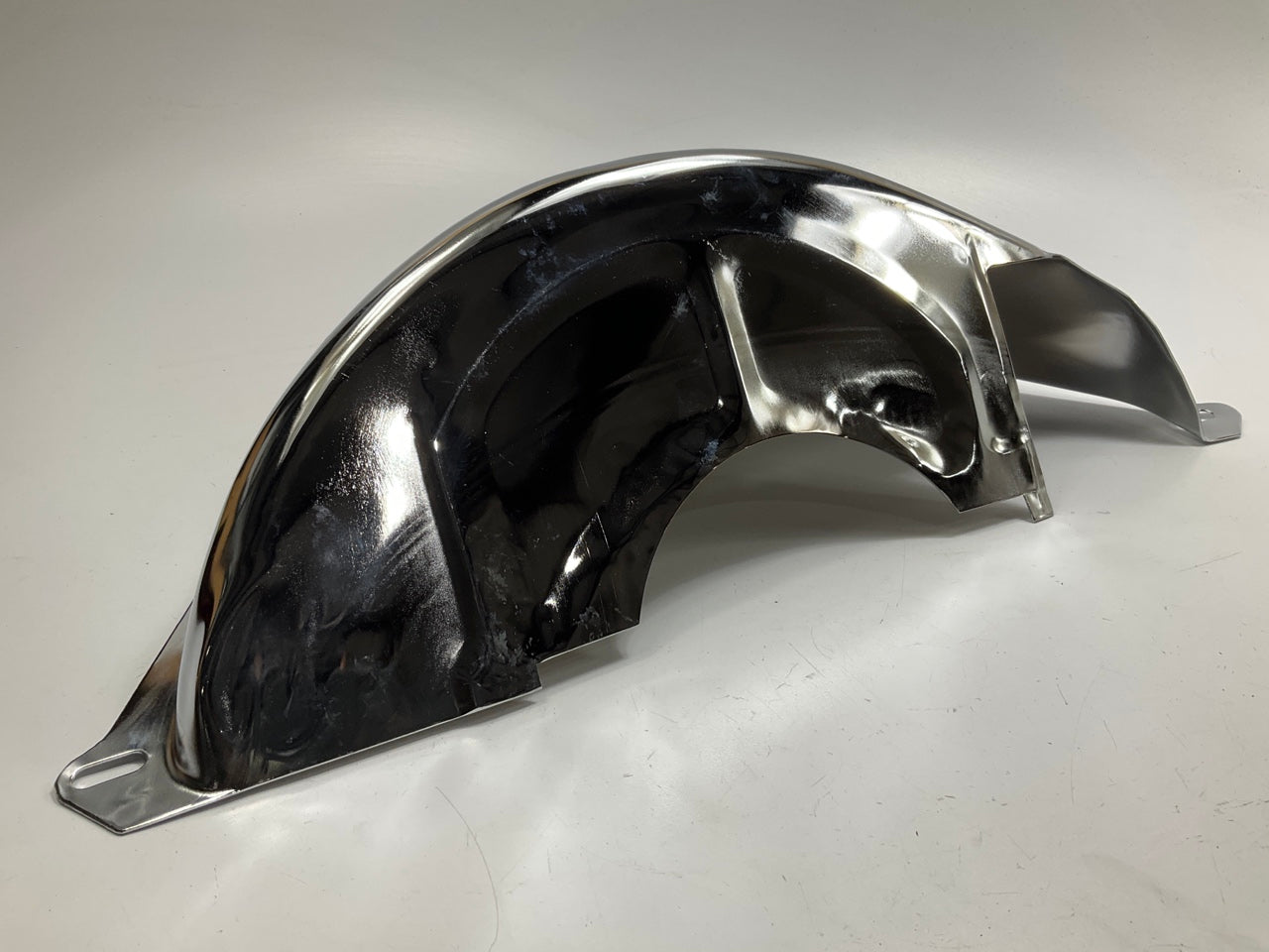 Mr Gasket 5135 Flexplate Dust Shield Cover Steel Chrome - Chevy TH350 TH400