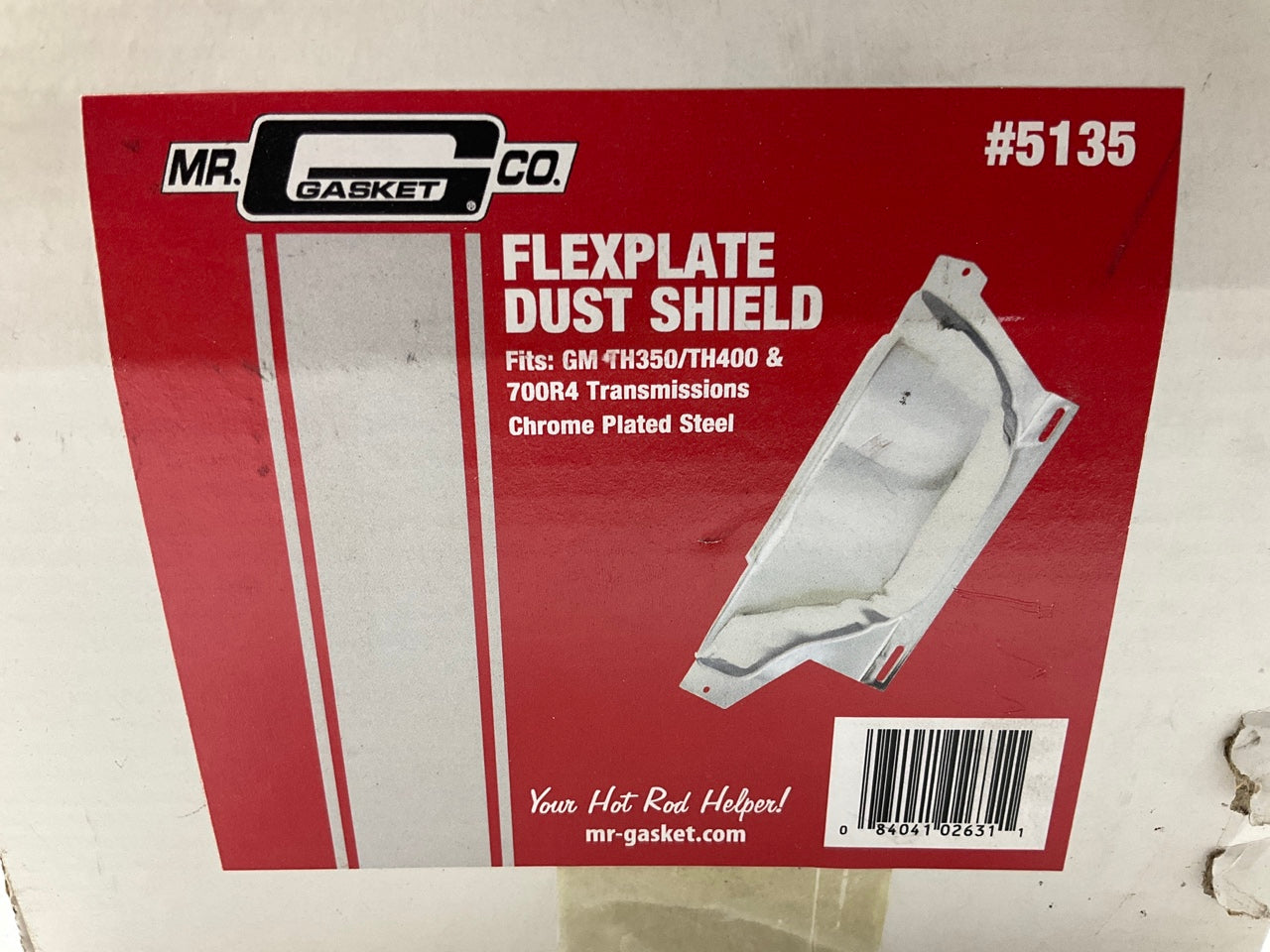 Mr Gasket 5135 Flexplate Dust Shield Cover Steel Chrome - Chevy TH350 TH400