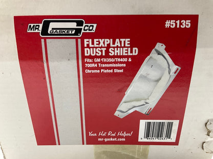 Mr Gasket 5135 Flexplate Dust Shield Cover Steel Chrome - Chevy TH350 TH400