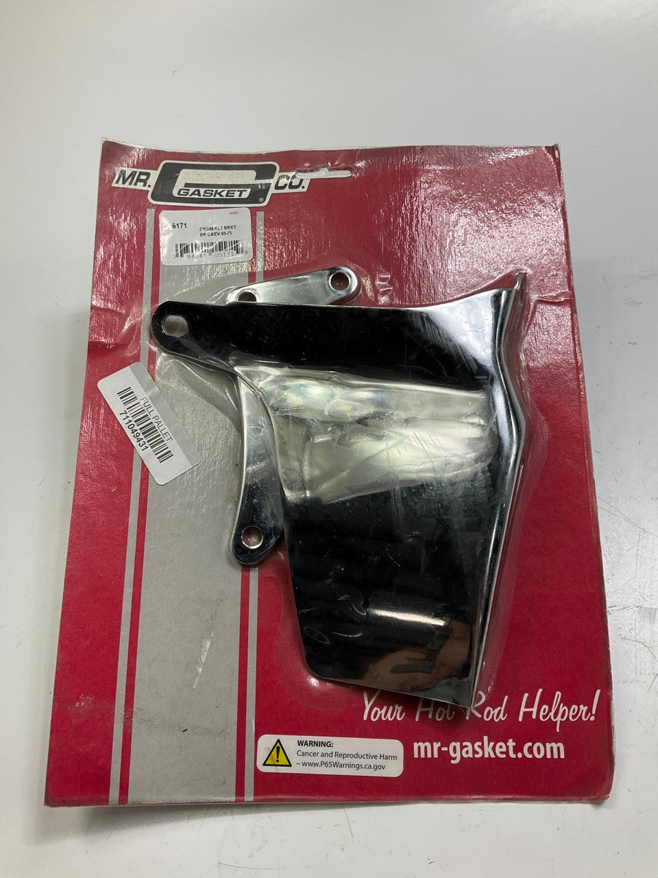 Mr Gasket 5171 Chrome Alternator Bracket