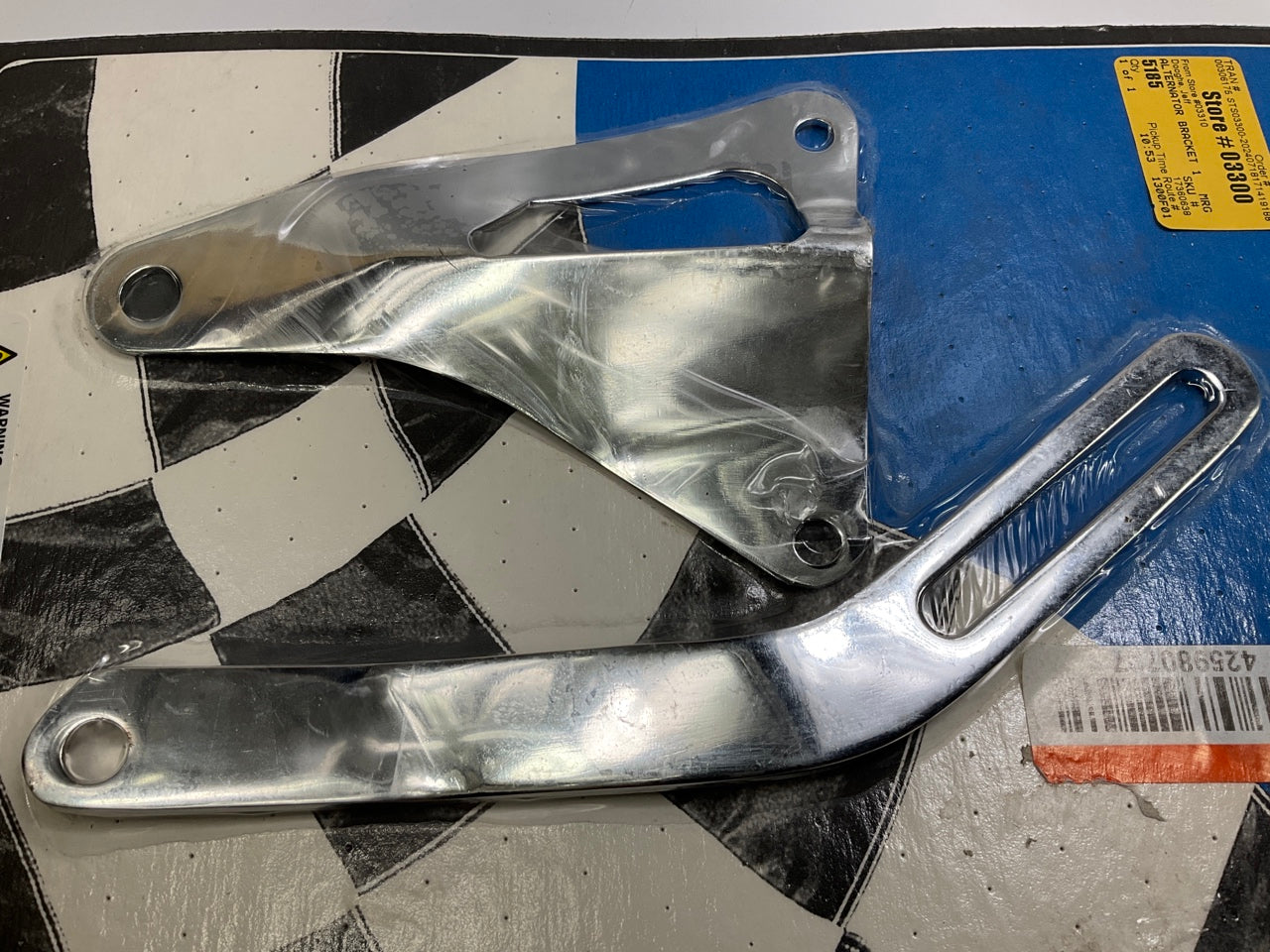 Mr. Gasket 5185 Chrome Small Block Ford Alternator Bracket