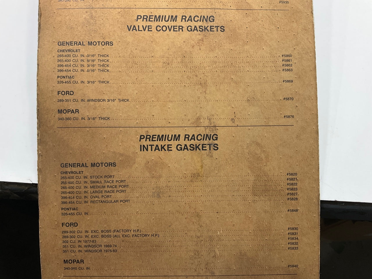 Mr Gasket 5703 SBC Chevy Performance Cylinder Head Gasket, Aluminum Head