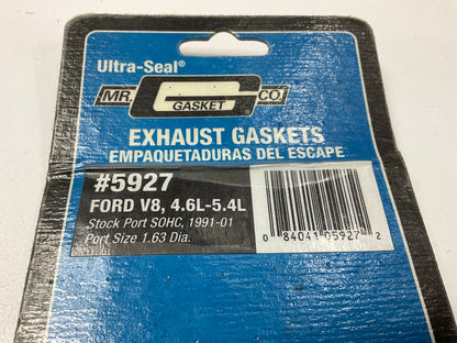 Mr Gasket 5927 Exhaust Manifold Gasket Set 91-01 Ford 4.6L 5.4L 1.63'' Round Port