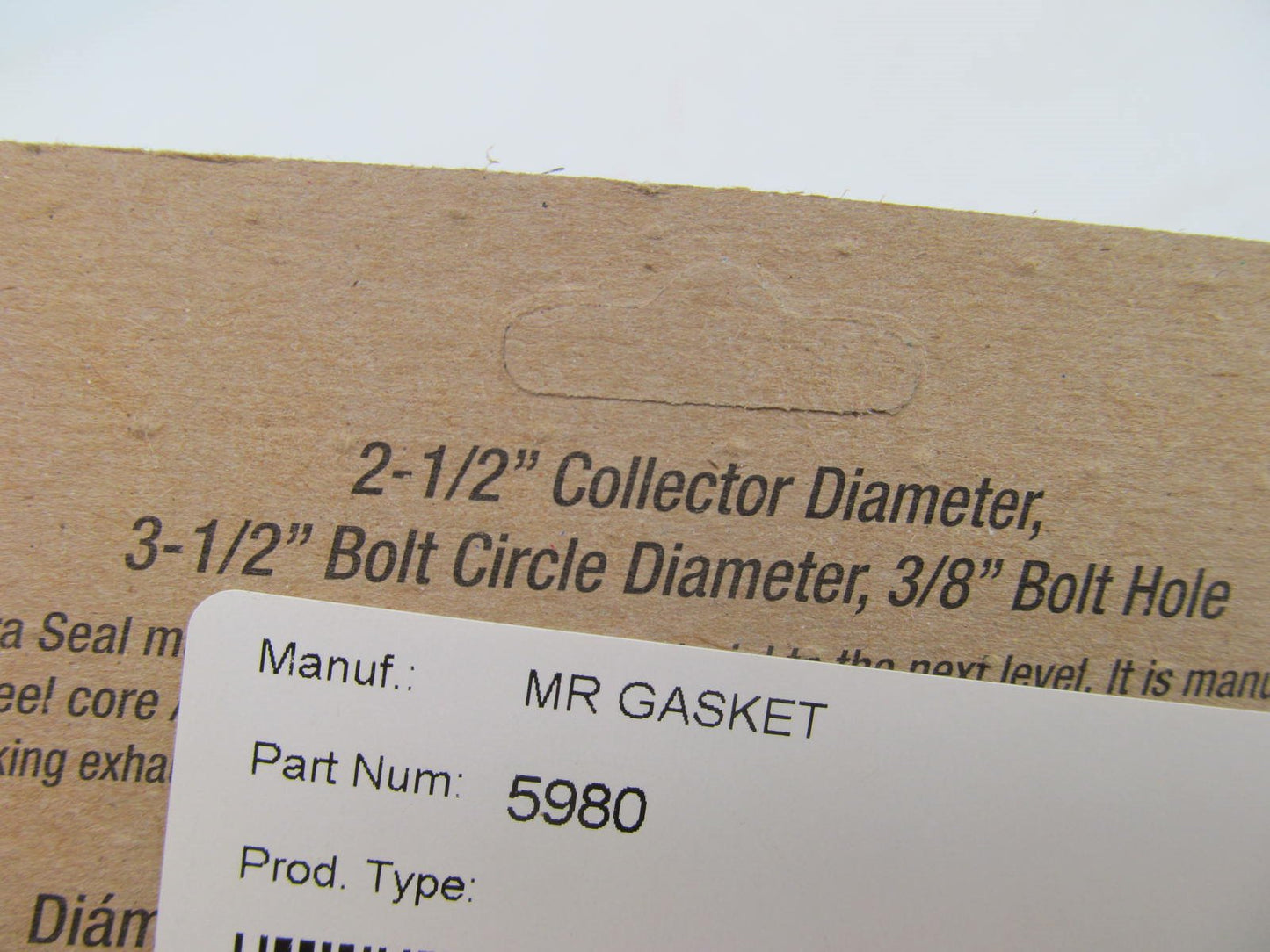 Mr Gasket 5980 Ultra-Seal Header Collector Gaskets 2.5'' With 3 Bolt Holes