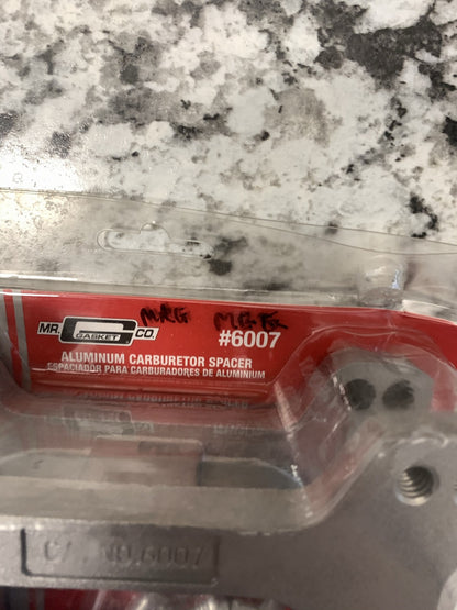 Mr Gasket 6007 Carburetor Spacer - 2'' Thick For Carter Or Holley Carb