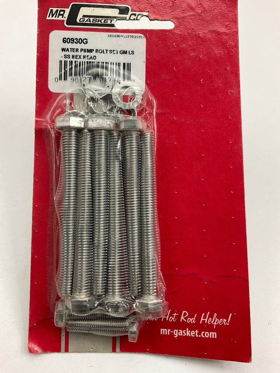 Mr. Gasket 60930G Stainless Steel Engine Water Pump Bolts Kit - Chevy LS