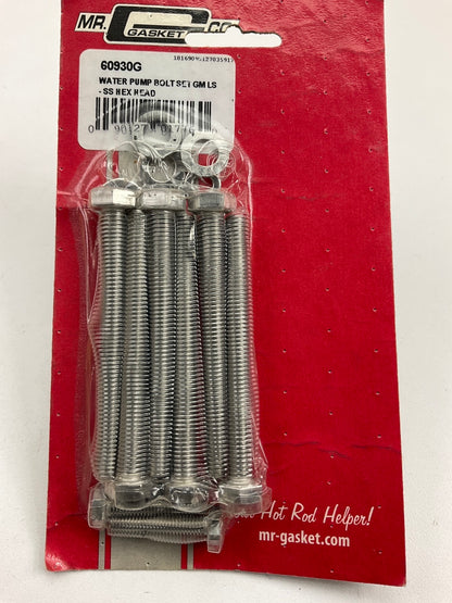 Mr. Gasket 60930G Stainless Steel Engine Water Pump Bolts Kit - Chevy LS