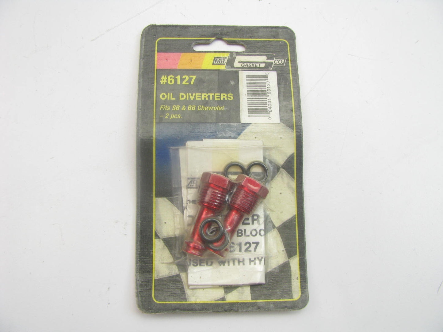 Mr Gasket 6127 Oil Diverters For Chevrolet Small Block And Big Block, 2 Piece