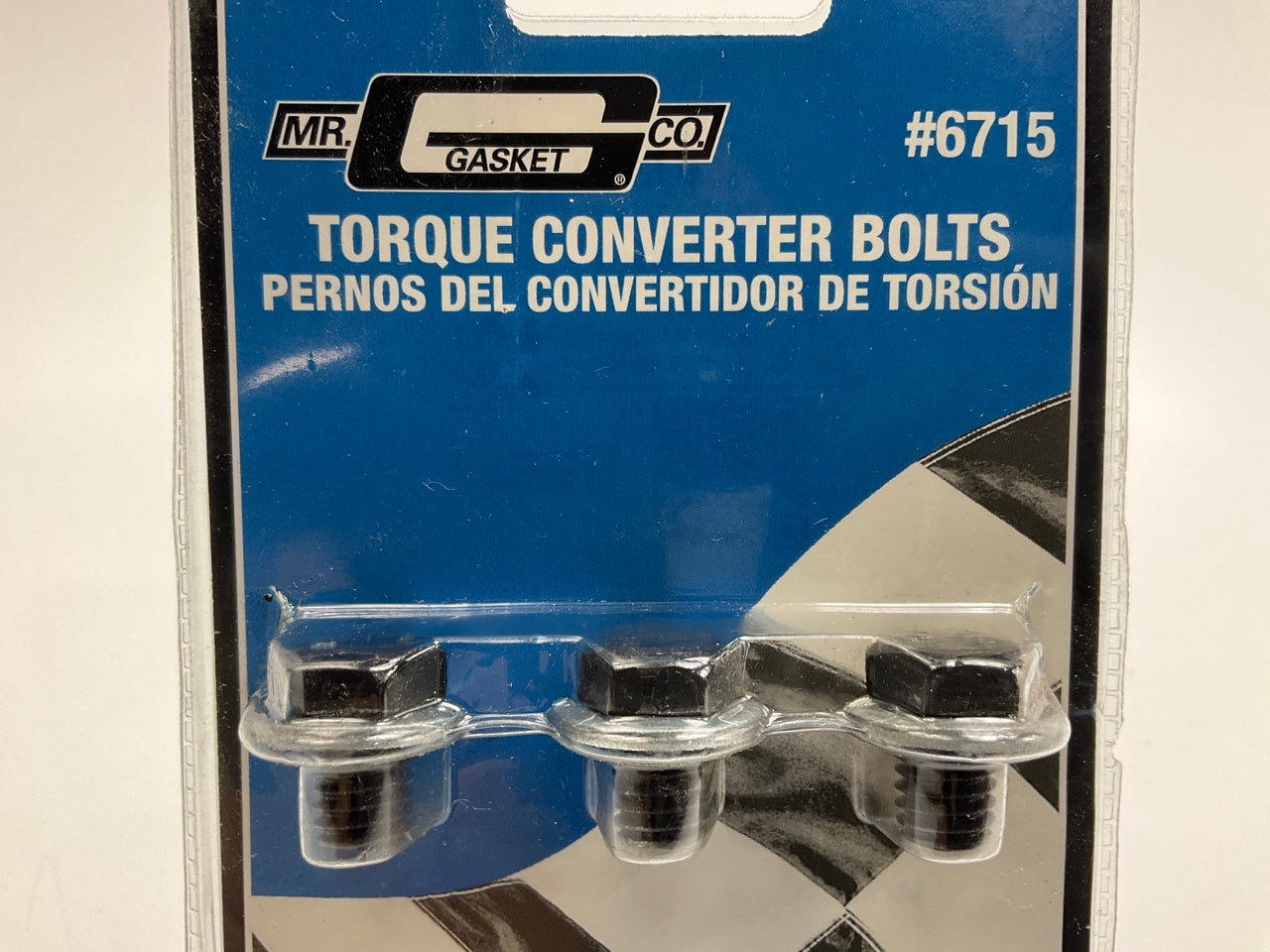 Mr Gasket 6715 Torque Converter Bolts 3/8-16 X 1/2 In. Black, Hex - GM TH400