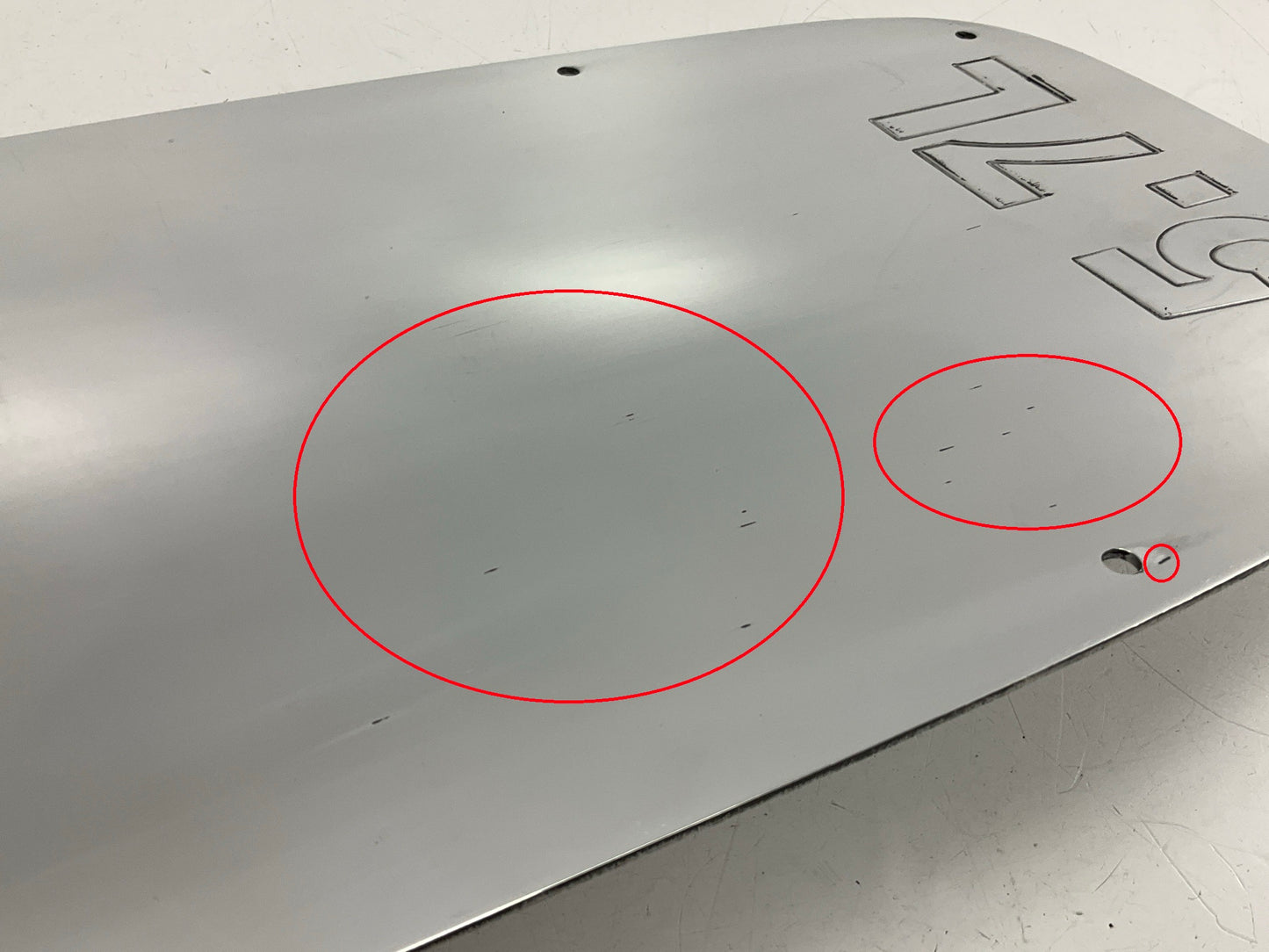 USED AS SHOWN AS-IS Chrome Engine Cover Insert Plate For 09-10 Challenger 5.7L