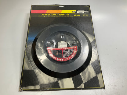(x2) Mr Gasket 6904 Brake Dust Shield Covers 14'' Diam. 5 X 4'' Bolt Pattern