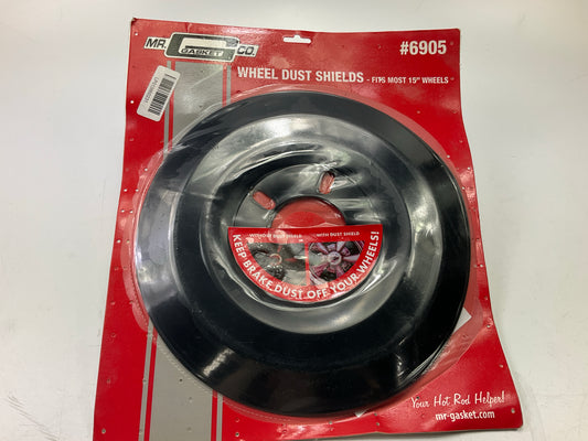 Mr Gasket Brake Dust Shield Covers 15'' Diam. 5 X 4.50''/4.75''/5.00'' Bolt Pattern