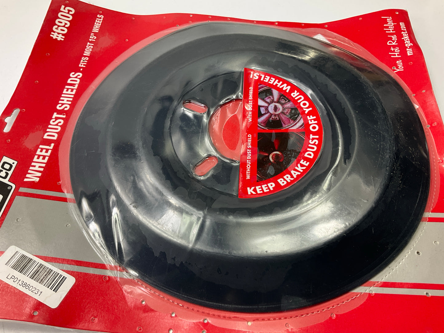 Mr Gasket Brake Dust Shield Covers 15'' Diam. 5 X 4.50''/4.75''/5.00'' Bolt Pattern