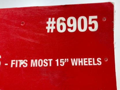 Mr Gasket Brake Dust Shield Covers 15'' Diam. 5 X 4.50''/4.75''/5.00'' Bolt Pattern