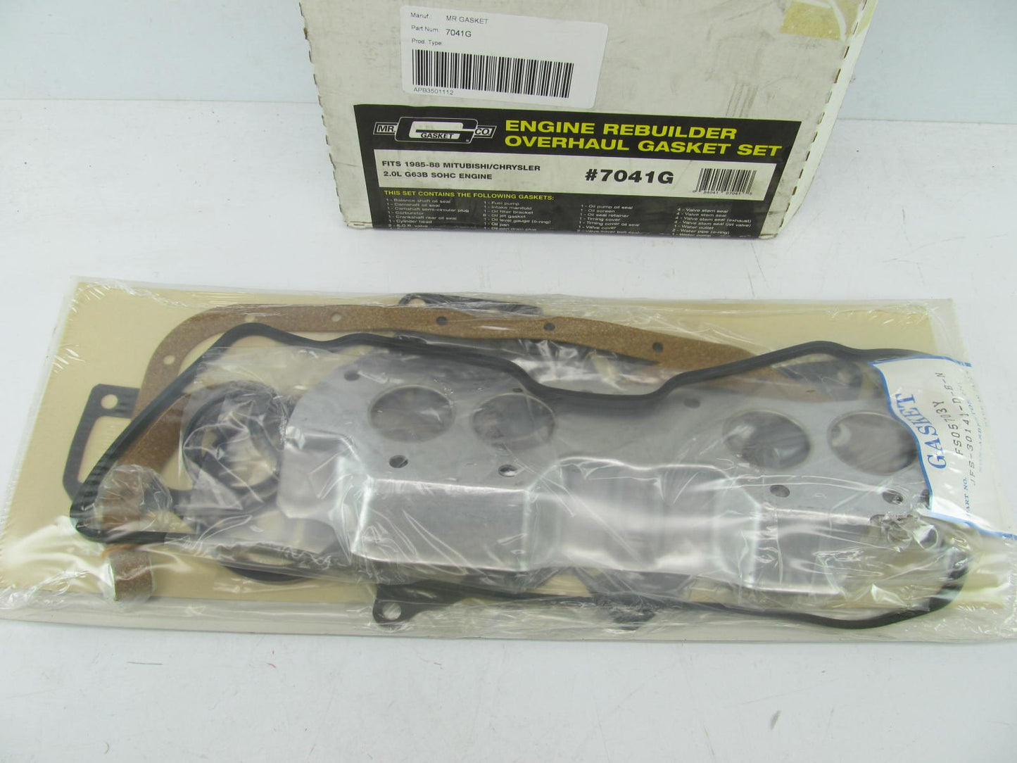 Mr Gasket 7041G Full Engine Rebuild Gasket Set For 89-92 Mitsubishi Galant 2.0L