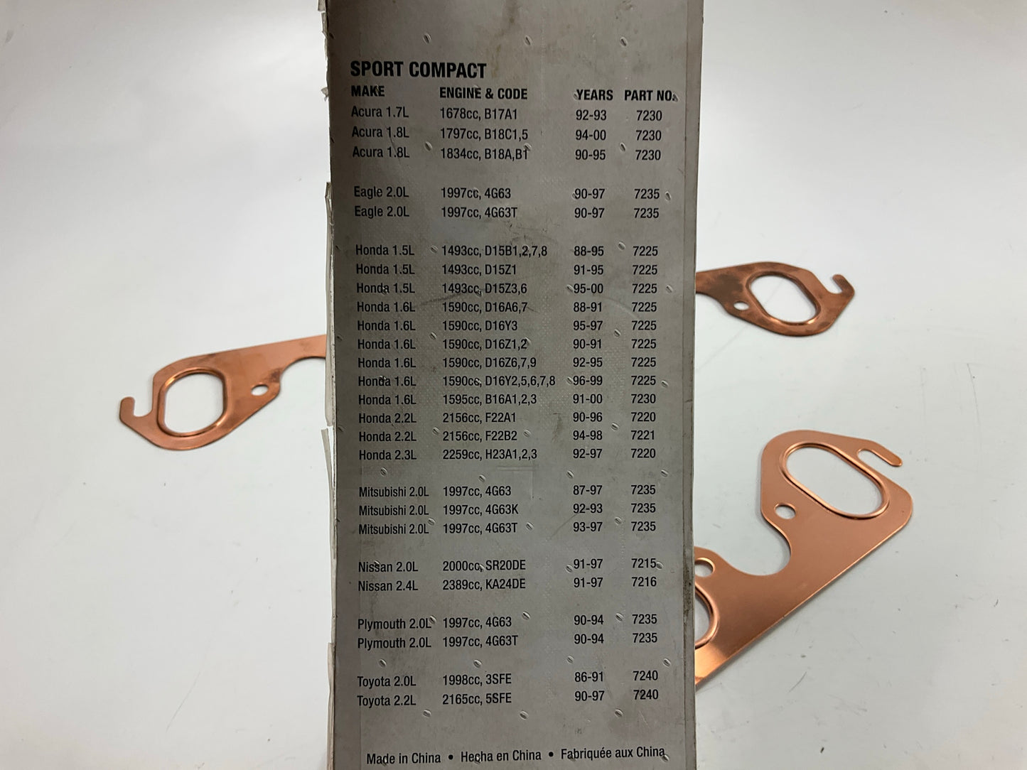 Mr. Gasket 7165 Copper Seal Header Gaskets 1.25'' X 2.08'' Ford 429 460 Big Block