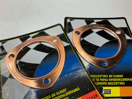 PAIR Mr Gasket 7177C Copper Exhaust Collector Gasket 3'' Diameter X 3-7/8'' Circle