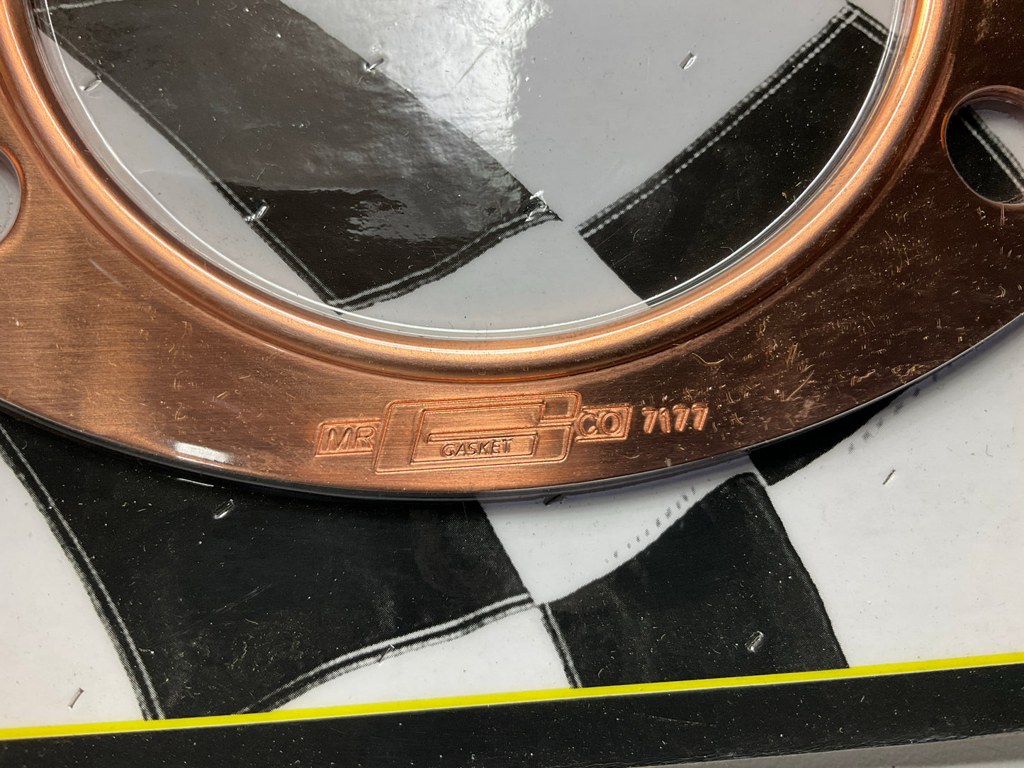 PAIR Mr Gasket 7177C Copper Exhaust Collector Gasket 3'' Diameter X 3-7/8'' Circle
