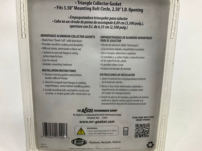 Mr. Gasket 7420G Aluminum Collector Gaskets, 2.5'' ID, 3.5'' Mounting Bolt Circle