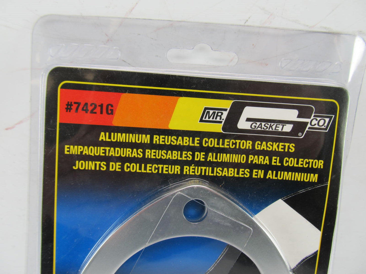 Mr Gasket 7421G 3'' Aluminum Exhaust Collector Flange Gasket Set With Bolts