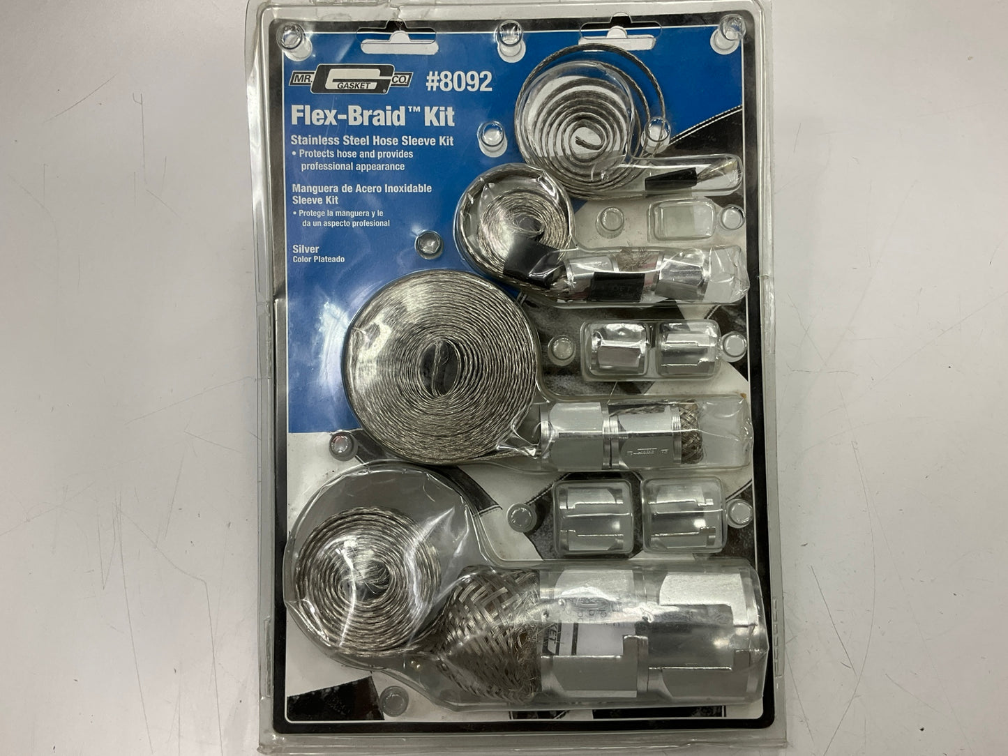 Mr. Gasket 8092 Flex-Braid S.S. Hose Sleeving Kit - 1-3/4'', 5/8'', 3/8'' And 1/4''