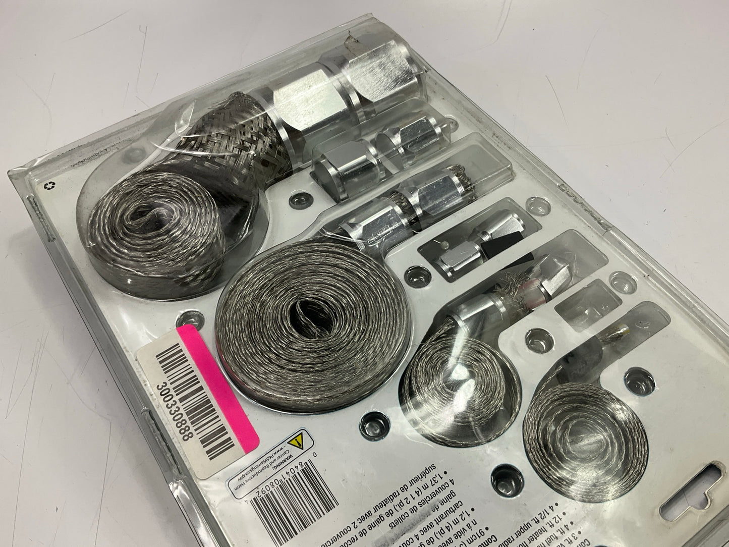 Mr. Gasket 8092 Flex-Braid S.S. Hose Sleeving Kit - 1-3/4'', 5/8'', 3/8'' And 1/4''