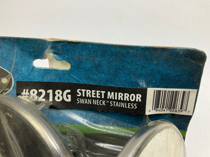 Mr Gasket 8218G Exterior Swan Neck Mirrors Hot Rod Universal Stainless Steel 4''