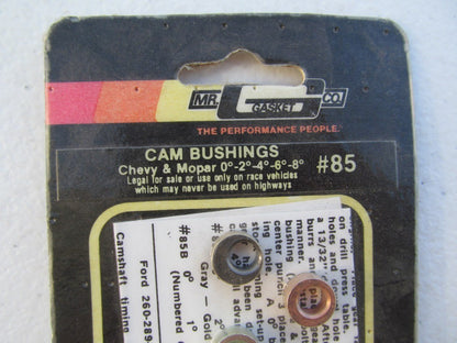 Mr Gasket #85 Advance And Retard Cam Bushings, 0, 2, 4, 6, 8 Degrees 5 Pcs Kit
