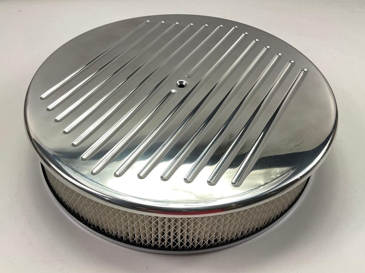 Mr Gasket 9161G Chrome Aluminum Easy-Flow Air Cleaner & Filter, 14 X 3 Inch
