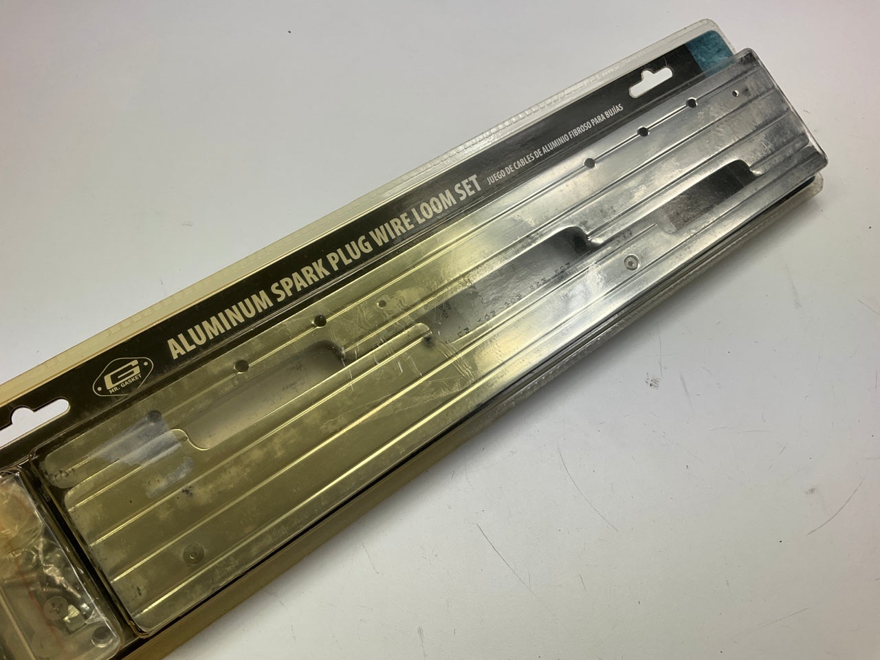 Mr. Gasket 9164G Spark Plug Wire Holder Wire Loom Polish Aluminum Ball Milled