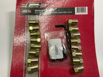 Mr.Gasket 923G 3/8'' Rocker Arm Nuts W/ Locks, Set Of 16