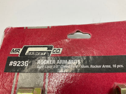 Mr.Gasket 923G 3/8'' Rocker Arm Nuts W/ Locks, Set Of 16