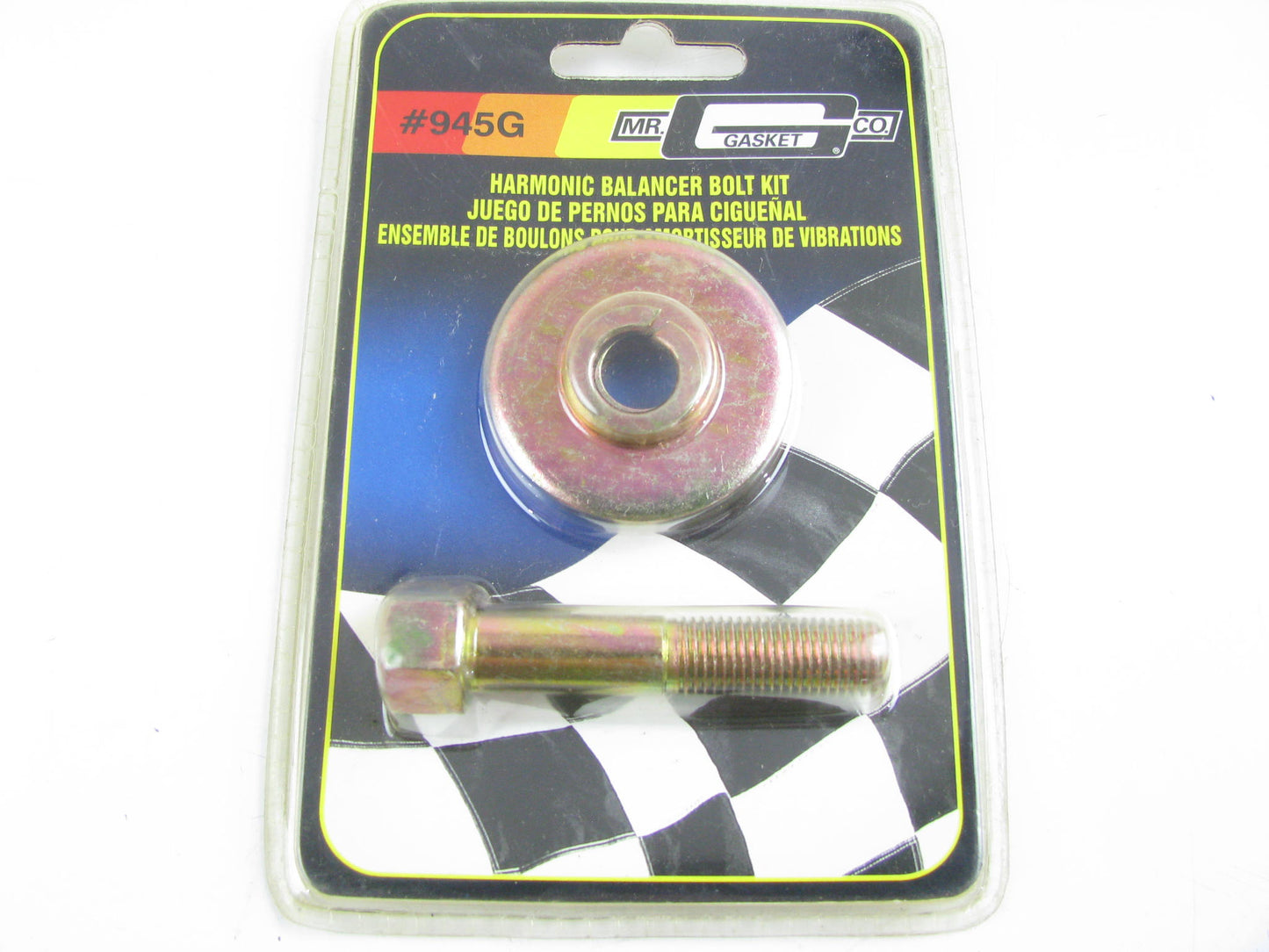 Mr Gasket 945G Engine Harmonic Balancer Bolt - Small Block Chevy 283-400 V8 SBC