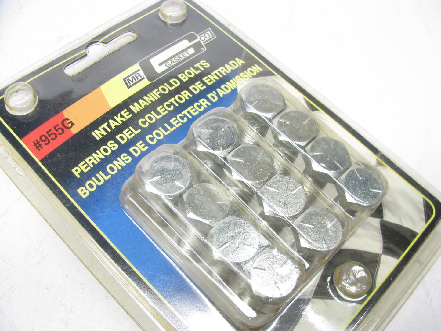Mr Gasket 955G Intake Manifold Bolts - 3/8''-16 12/Pack