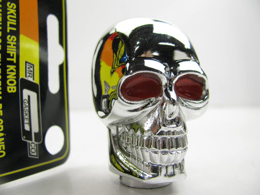 Mr Gasket 9628 Universal Chrome SKULL Shift Knob 5/16 - 1/2in.